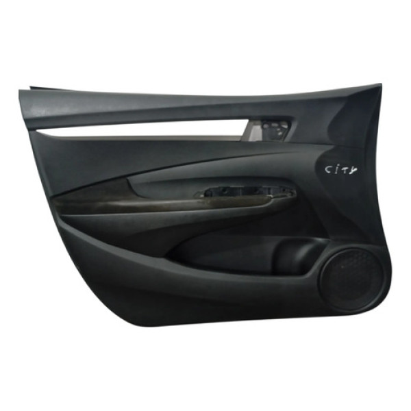 Forro De Porta Dianteiro Esquerdo Honda City 2011 Preto