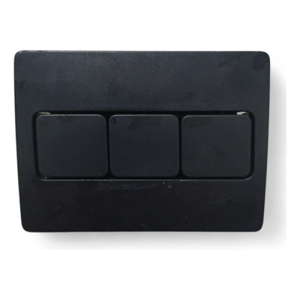 Moldura Com Botão Falso Painel Citroen C3 2013 A 2019 Preto