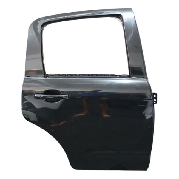 Porta Traseira Direita Com Maçaneta Externa Citroen C3 2015 Traseira Direito Preto