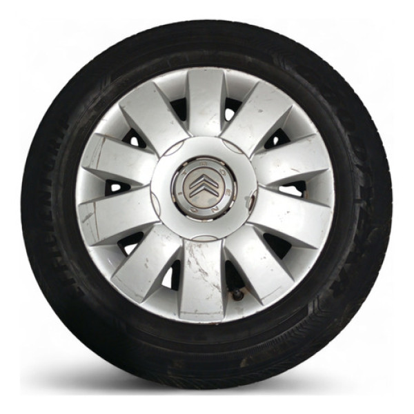 Pneu Aro 15 Com Roda Citroen C/detalhe