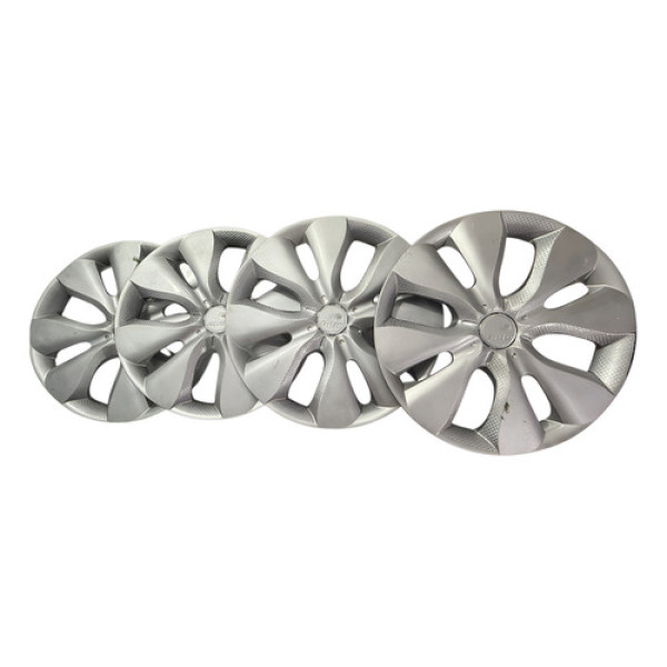 Jogo Calota Grid Aro 15 Citroen C3 Prateado