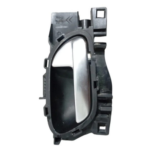 Maçaneta Interna Porta Dianteira Direita Peugeot 208 2014 Preto Dianteira