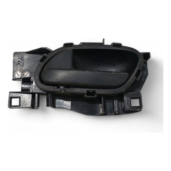 Maçaneta Interna Traseira Esquerda Citroen C3 2013 A 2019 Preto Traseira