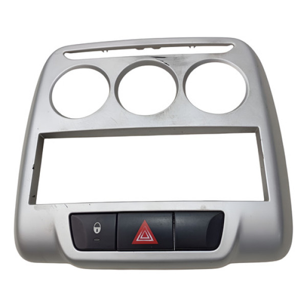 Moldura Acabamento D Painel Central Citroen C3 1.5 2014 2015 Cinza