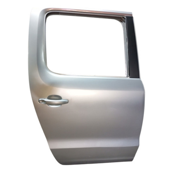 Porta Traseira Direita Amarok C/maçaneta 2011 A 2019 Traseira Direita Prateado