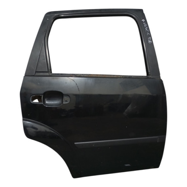 Porta Traseira Ford Fiesta 2009 2010 A 2012 Lado Direito Traseira Direito Preto