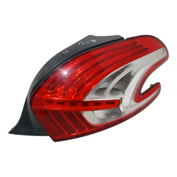 Lanterna Traseira Direita Peugeot 208 2016 A 2020 Direito/passageiro Vermelho