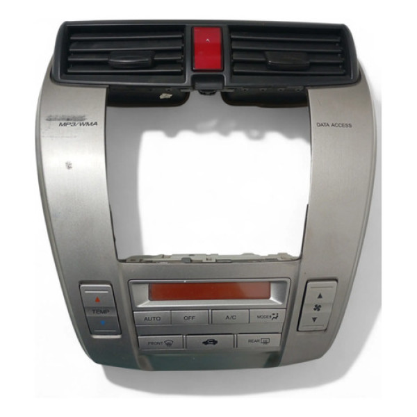 Moldura Rádio Comando Ar /digital Hond/city/2009/2013/detalh Cinza